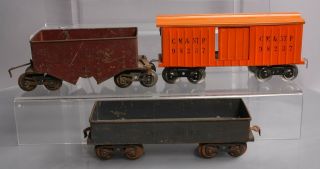 Lionel Standard Gauge Vintage Freight Cars: 112,  114 & 116 [3] 2