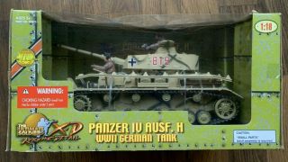 Ultimate Soldier X - D Wwii Panzer Iv Ausf.  H German Tank,  1:18,  99805 Nib