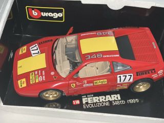 1:18 Burago Ferrari 348 Tb Evoluzione Competizione 1/18