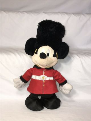 Disney Store Uk Mickey Mouse Royal Guard British Stuffed Toy Talking Doll London