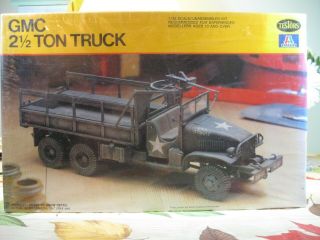 Vintage Testors Italeri 1/35 Gmc 2 1/2 Ton Truck W/machine Gun 827