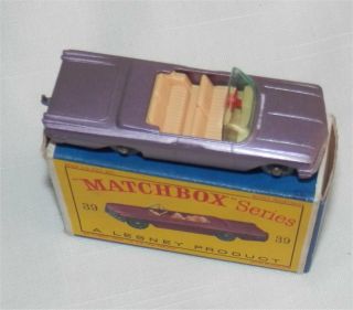 1960s.  Matchbox Lesney,  39 Pontiac Convertible Spw. ,