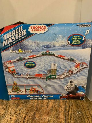 Fisher Price Thomas & Friends Trackmaster Holiday Cargo Delivery Set - Christmas