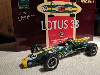 Jim Clark 1965 Lotus 38 Carousel Diecast Indy Car 1:18 Scale Indycar.