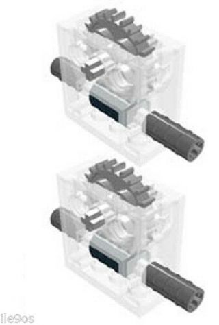 Lego Gear Reducer Blocks (technic,  Mindstorms,  Nxt,  Gearbox,  Worm,  Axle,  Compact,  Robot)