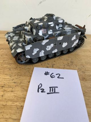 Built 1/35 Wwii Panzer Iii Painted Detailed