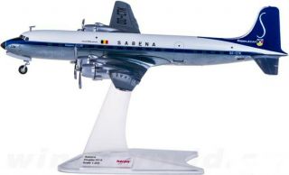1:200 Herpa Sabena Douglas Dc - 6b Passenger Aircraft Diecast Airplane Plane Model