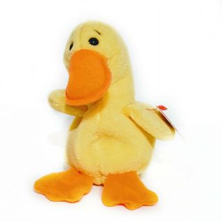 Ty Beanie Babies Quackers The Duck Dob April 19,  1994