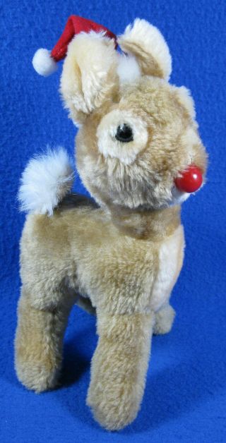 Vintage Rudolph The Red Nosed Reindeer Plush 10 " Stuffed Animal Toy