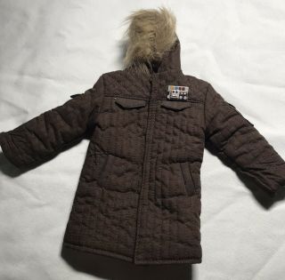 Sideshow Star Wars Han Solo Hoth Brown Jacket Coat For 1/6 Scale Figure