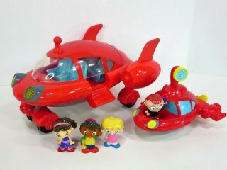 Disney Little Einsteins Pat Pat Rocket Ship & Submarine Bath Toy Mattel 2006