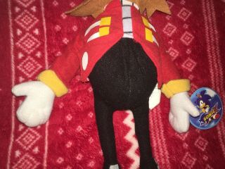 RARE 9” DR.  EGGMAN Plush Sonic Hedgehog Toy Doll SEGA Toy Network TAGGED 3