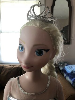 Elsa Frozen 38” My Size Doll Disney Princess Lifesize 3 ft tall Jakks Pacific 3