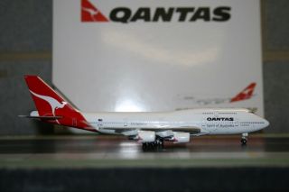 Gemini Jets 1:400 Qantas Boeing 747 - 400 Vh - Oee (gjqfa703) Die - Cast Model Plane