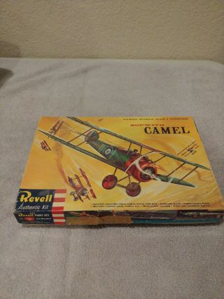 1957 Vintage Revell " S " Kit 1/28 Sopwith Camel H - 197:198 (first Issue)
