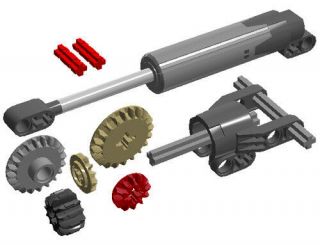 Lego Linear Actuator Kit (technic,  Cylinder,  Piston,  Bracket,  Robot,  Power,  Functions)