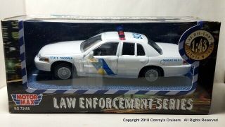 Motormax 1/43rd Scale Jersey State Police Ford Crown Victoria Diecast Car