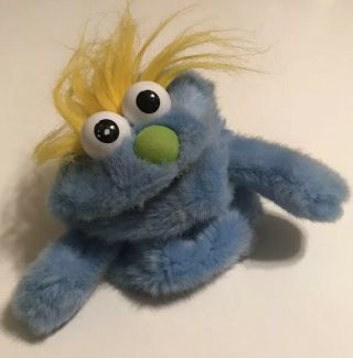 The Muppets Jim Henson Go To Bed Fred Blue Monster Hand Puppet Sesame Street 9 "
