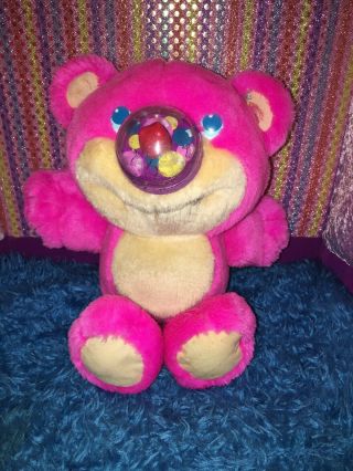 Vguc - Htf - 11”1987 Playskool Nosy Bears Funsy Pink Plush Balloon Inflates