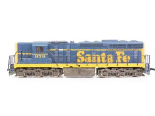 Ho Scale Atlas Atsf Santa Fe Sd24 Diesel Locomotive Powered 979 W/ Lights