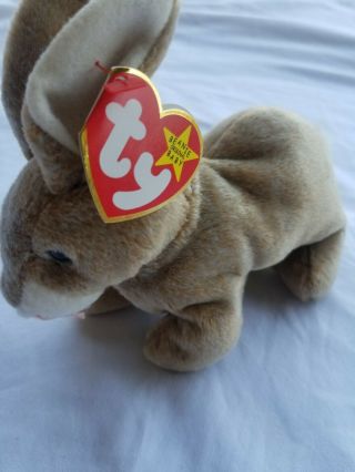 Ty Beanie Babies Nibbly The Rabbit