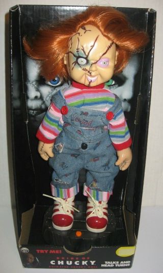 C2007 Gemmy Bride Of Chucky Motion Activated Animated 14 " Chucky Doll