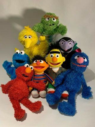 Gund Sesame Street Stuffed Characters,  Complete Set