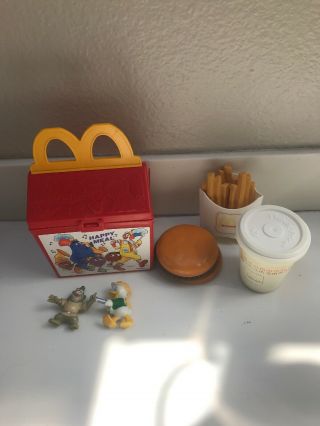 Vintage Fisher Price Fun With Food Mcdonald’s Happy Meal Play Set Lunch Box 1989