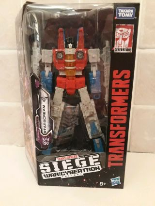 Transformers Siege War For Cybertron Starscream Opened Toy Excellent/box Creases
