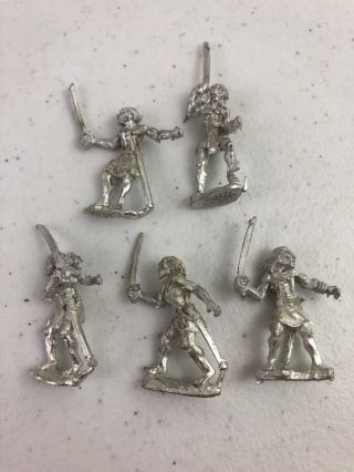 D&d Warhammer Wargame Drow Dark Elves Sea Spawn Bob Charrette Metal Miniatures