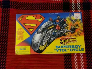 1995 Kenner Hasbro Superman Man Of Steel Superboy Vtol Cycle Motorcycle Bike