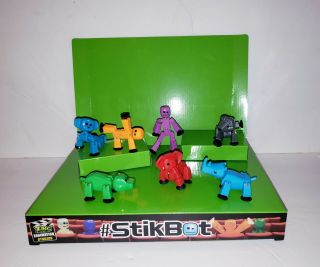 Stikbot Pets Zanimation Studio Zing /magic Changing Screen With 7 Figures.