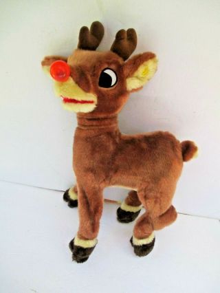 Vintage Rudolph The Red Nosed Reindeer Talking Singing Animated Toy Gemmy 8977