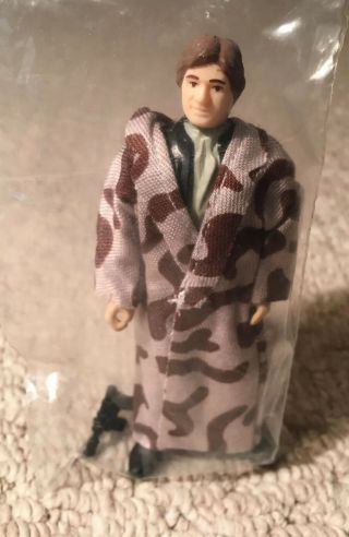 Star Wars Vintage Han Solo In Trench Coat Loose Complete W/ Weapon