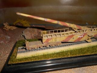 1:144 Leopold Krupp Railway Long Gun 28 cm German Cando Dragon Pocket Army train 3