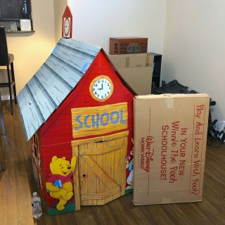 Disney Cardboard House Winnie The Pooh School Play And Learn With Pooh Fort