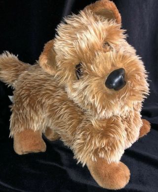 Folkmanis Norfolk Terrier Puppy Dog Soft Plush Animal 17 " Hand Puppet Doll Toy