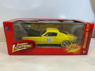 Rare 1/24 Lightning Strike Johnny Lightning Die Cast Car 1965 For Mustang Yellow