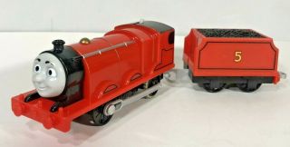 James Trackmaster Motorized Engine And His Tender Thomas And Friends Train