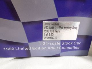 Action Racing BOXED Jeremy Mayfield Kentucky Derby 1/24th 3