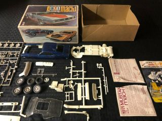 Psm 1971 Ford Mustang Mach 1 1/25 Model Kit Started Palmer Scale Models Rare