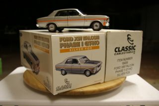 1/18 Classic Carlectables 1969 Ford Falcon Phase I 1 Sedan Gt Ho Silver Fox