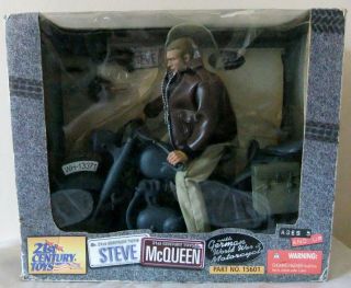 Wwii Steve Mcqueen German Motorcycle 12 " The Great Escape 21st Century Toys