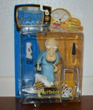 Family Guy Herbert Action Figure Rare 2006 Comic Con Exclusive Mezco Toy Mib