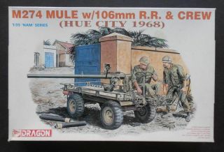 M274 Mule W/106mm R.  R.  & Crew 1/35 Dragon Model 3315 