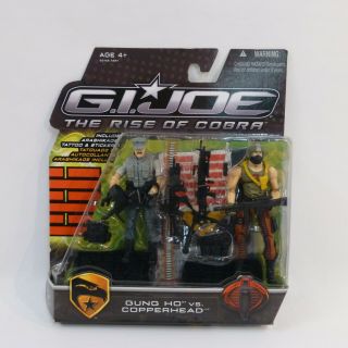 Gi Joe Rise Of Cobra Gung Ho Vs.  Copperhead Action Figure 2 - Pack