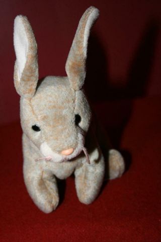 Ty Beanie Babies " Nibbly The Bunny Rabbit 1999 " Plush Stuffed Animal Toy Retired