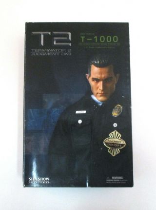 Terminator 2 1:6 Scale T - 1000 12 " Figure Mib Sideshow Exclusive T2