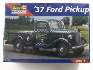1937 ’37 Ford Pickup Truck Revell Monogram 1:25 Scale Model Kit 85 - 7627