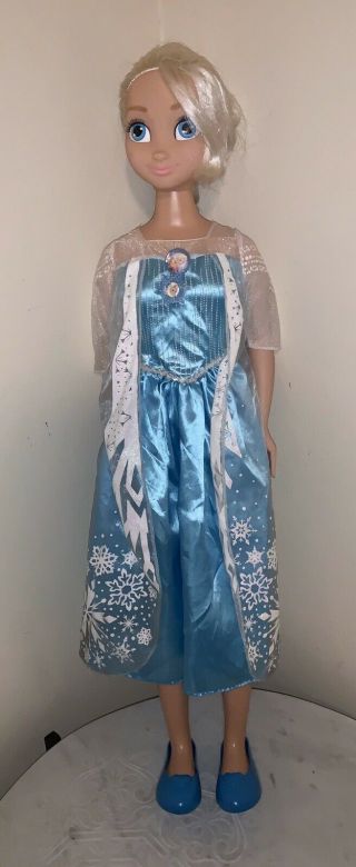 Elsa Frozen 38” My Size Doll Disney Princess Lifesize 3 Ft Tall Jakks Pacific